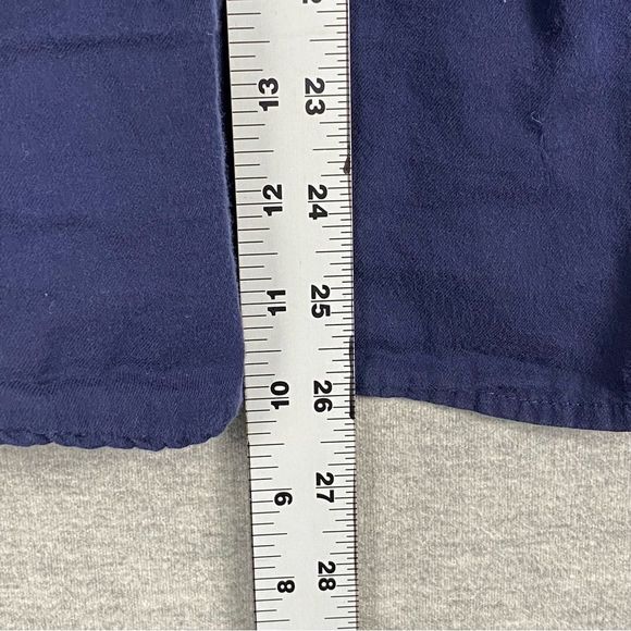 St. Johns Bay Womens Blue Button Long Sleeve V Neck Decorative Button Down XL - Picture 6 of 11